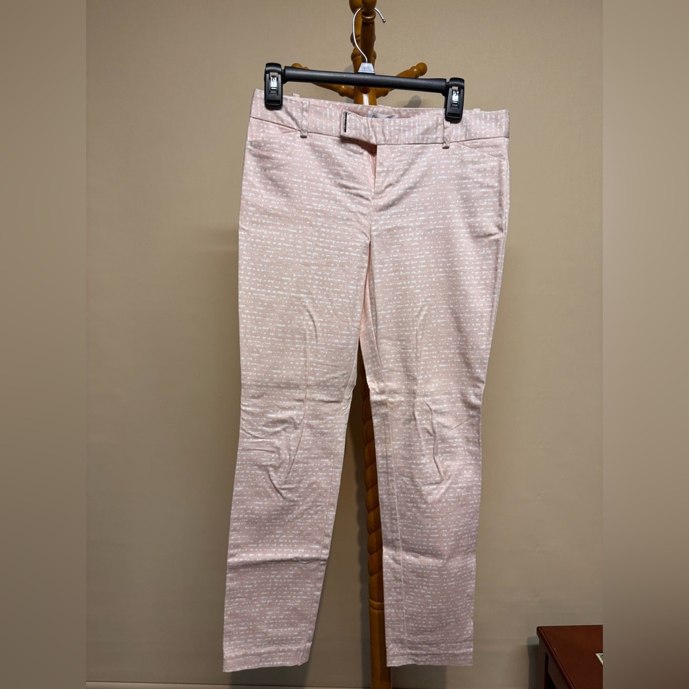 Women’s Calvin Klein Peach & White Patterned Khaki Pants Spring & Summer